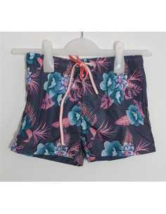 Pantaloni scurti cu motive florale multicolore K&D