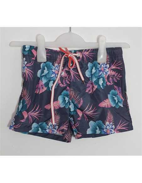 Pantaloni scurti cu motive florale multicolore K&D