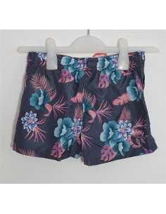 Pantaloni scurti cu motive florale multicolore K&D 2