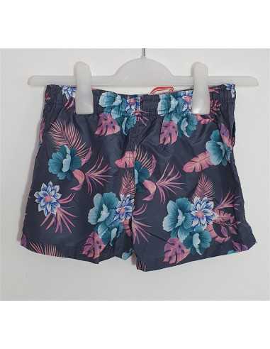 Pantaloni scurti cu motive florale multicolore K&D