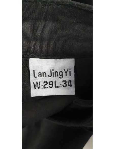 Pantaloni de blugi cu curea in talie LJY Jeans