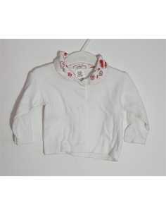 Bluzita de pijama pentru copii cu guler colorat BEBE TRICOTEX
