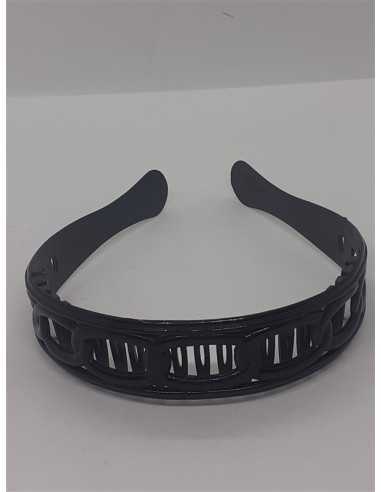 Bentita lata cu tepi din plastic culoare negru