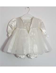 Set doua piese pentru botez rochita si pantaloni 2