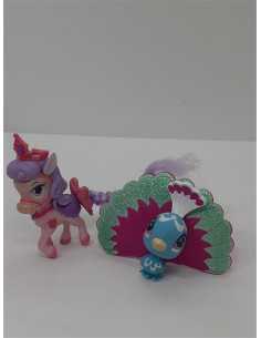 Set doua figurine cu sclipici Ponei si Paun 2