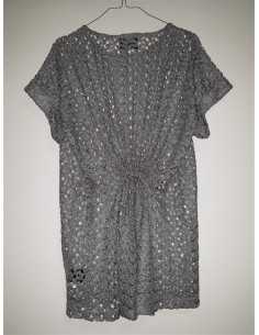 Bluza cu maneca scurta model tricotat Gestuz 2