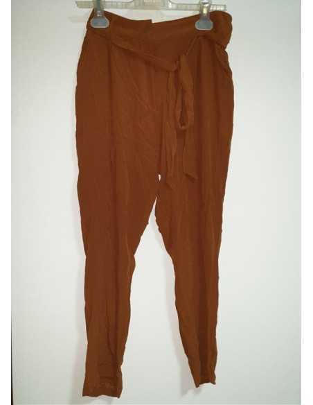 Pantaloni subtiri de dama cu cordon in talie Zebra
