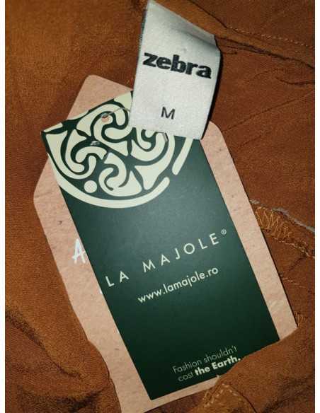 Pantaloni subtiri de dama cu cordon in talie Zebra