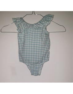 Costum de baie pentru fetite cu volane M&S