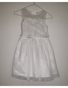 Rochita eleganta fara maneci cu aspect dantelat la piept GIRLS