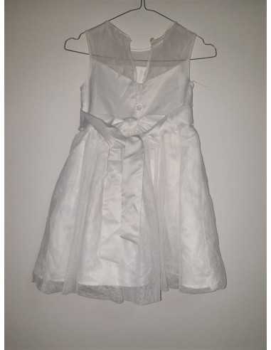 Rochita eleganta fara maneci cu aspect dantelat la piept GIRLS
