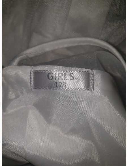 Rochita eleganta fara maneci cu aspect dantelat la piept GIRLS