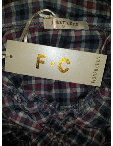 Camasa dama in carouri cu maneci bufante FIONER CHEN