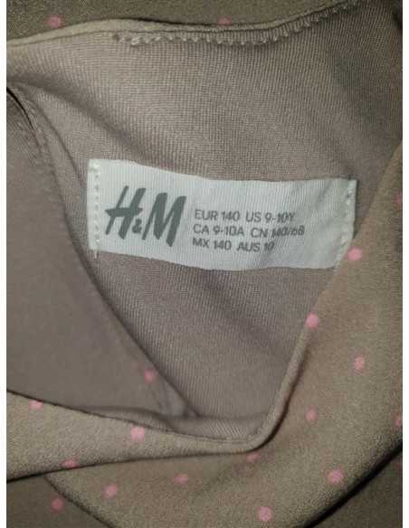 Rochita de vara cu volane si buline roz H&M