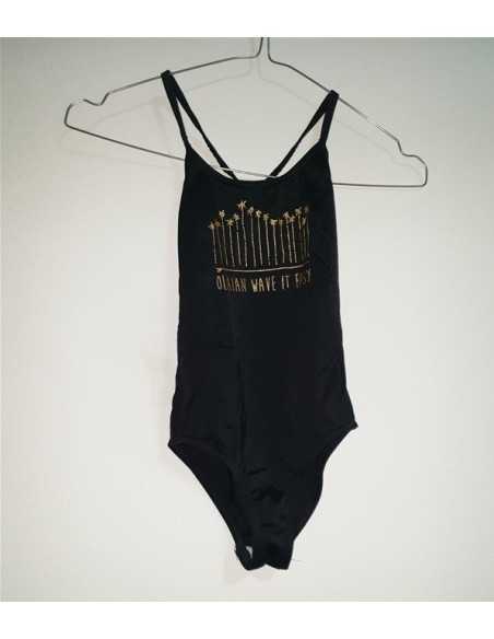 Costum de baie intreg cu imprimeu auriu Olaian