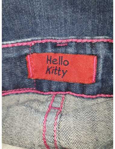 Pantaloni Jeans pentru copii cu imprimeu Hello Kitty