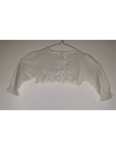Bolero tricotat pentru copii model cu nasturi