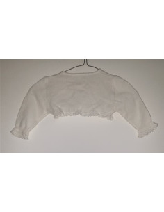 Bolero tricotat pentru copii model cu nasturi 2