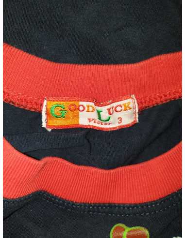 Tricou pentru baieti cu imprimeu multicolor Good Luck