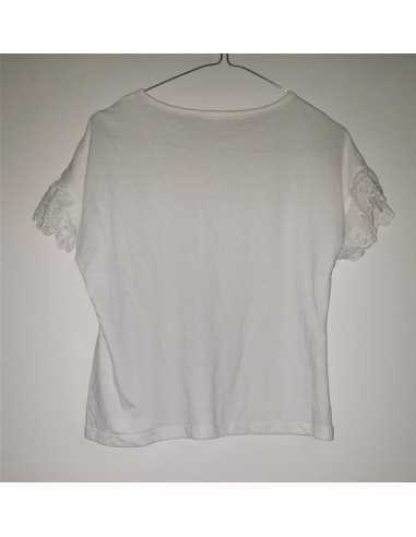 Tricou dama la maneci cu aspect dantelat Koton
