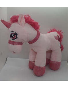 Jucarie din plus Ponei roz 29 cm Heunec