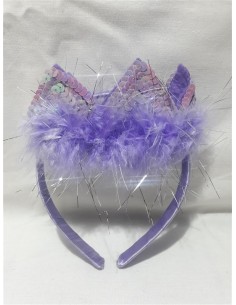 Bentita eleganta pentru fetite cu puf si paiete