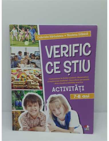 Verific ce stiu Activitati scolare 7-8 ani