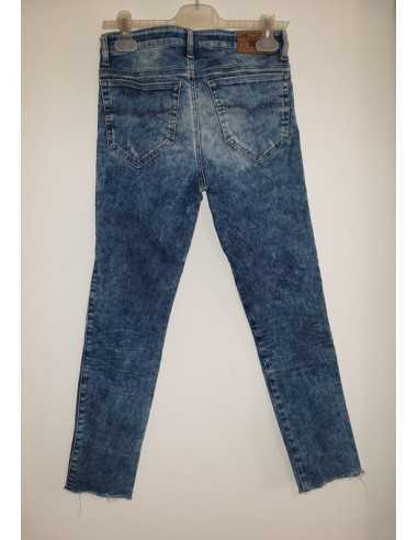 Pantaloni de blugi model decolorat Skinzee