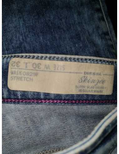 Pantaloni de blugi model decolorat Skinzee