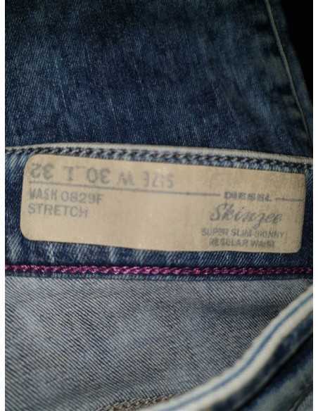 Pantaloni de blugi model decolorat Skinzee