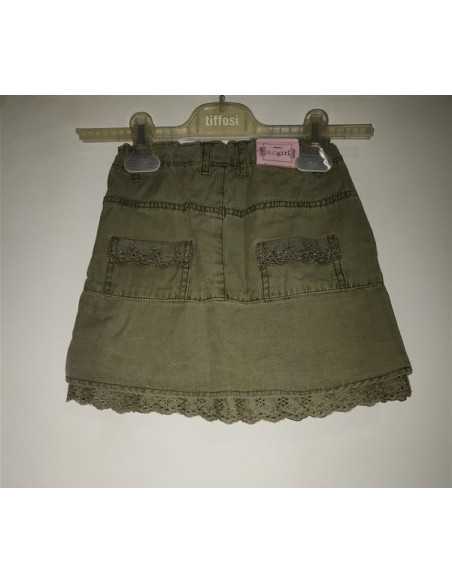 Fustita pentru copii cu aspect dantelat la baza si flori multicolore Glogirl