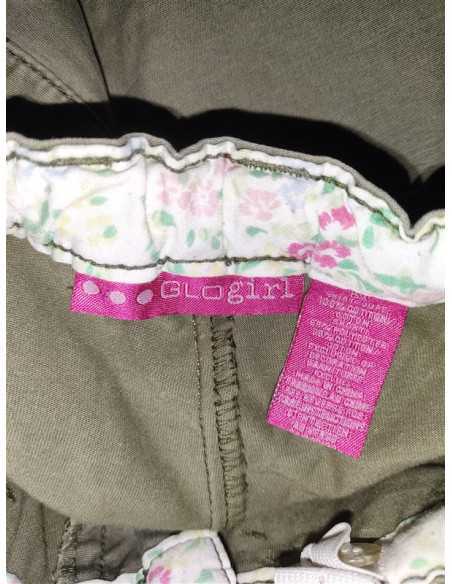 Fustita pentru copii cu aspect dantelat la baza si flori multicolore Glogirl