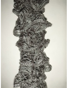 Esarfa dama tricotata culoare gri 2