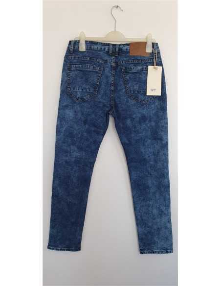 Pantaloni lungi de blugi cu fermoar deasupra genunchiului L&B