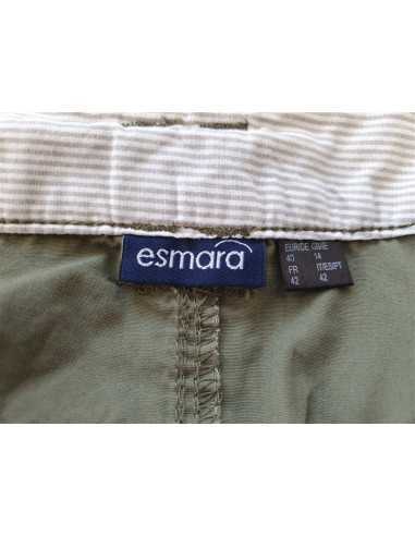 Fusta dama culoare kaki cu cordon in talie Esmara