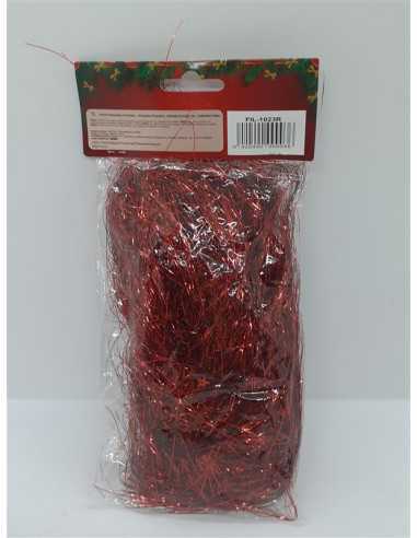Beteala Decorativa de Craciun cu stelute culoare rosu 20g