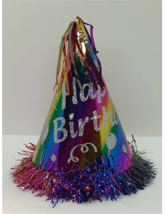 Coif cu sclipici si beteala Happy Birthday 2