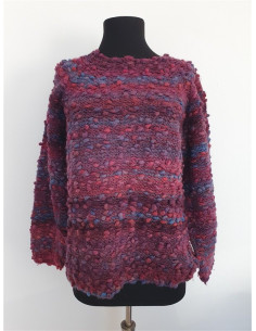 Pulover de iarna tricotat model multicolor