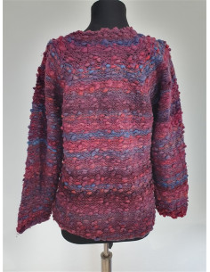 Pulover de iarna tricotat model multicolor 2