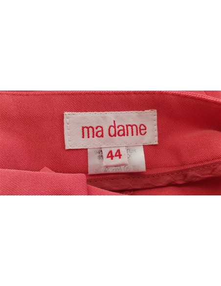 Pantaloni dama cu dunga si nasture in talie Ma dame