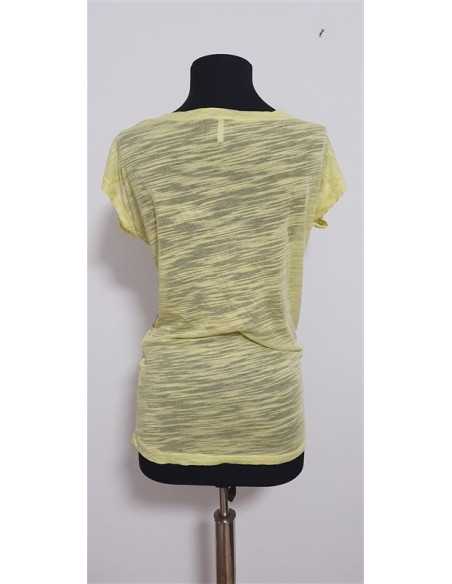Tricou dama cu imprimeu colorat pe piept