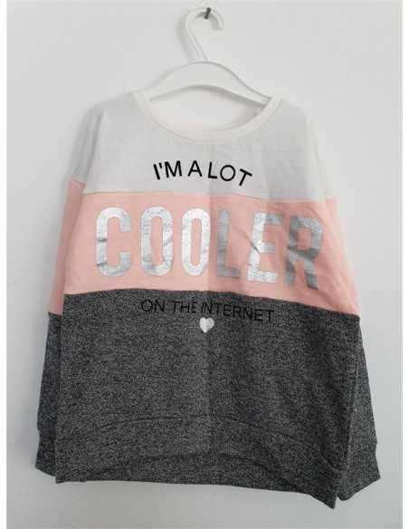 Bluza sport fetite cu maneca lunga Pepco