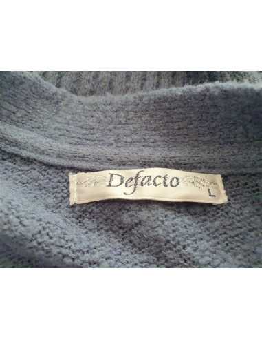 Pulover dama cu cordon in talie model perforat Defacto