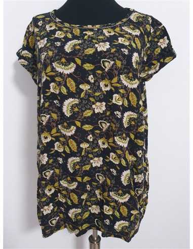 Tricou dama cu print floral multicolor TOM TAILOR