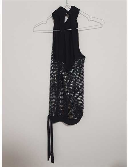 Top dama accesorizat cu paiete