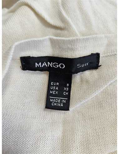 Rochie de dama cu aspect brodat in fata Mango