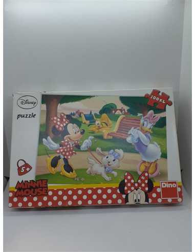 Puzzle XL Minnie Mouse Pluto si Daisy in parc la joaca 100 piese