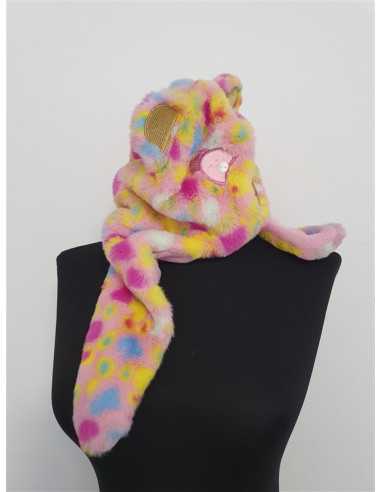 Caciulita multicolora cu urechi model ursulet Wedze