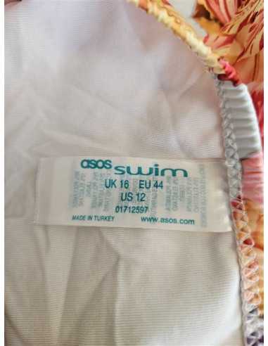 Slip dama cu motive florale multicolore Asos Swim