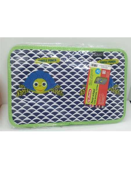 Penar echipat cu doua extensii 34 piese Herlitz model broscuta